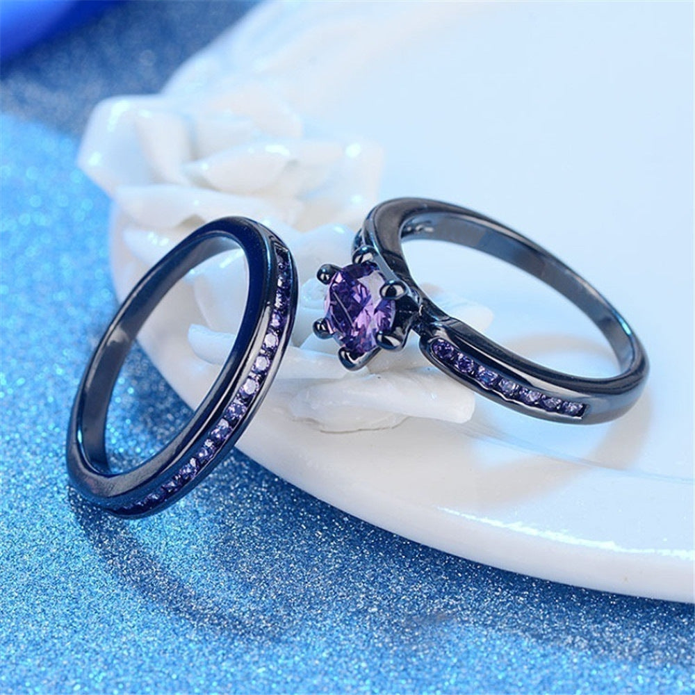 Couples' Purple Ring – Stylish & Romantic