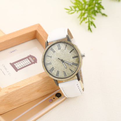 Women's Casual Denim Quartz Watch – Stylish Belt Design