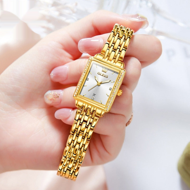 Women's Simple Square Fashion Quartz Watch – Versatile & Stylish