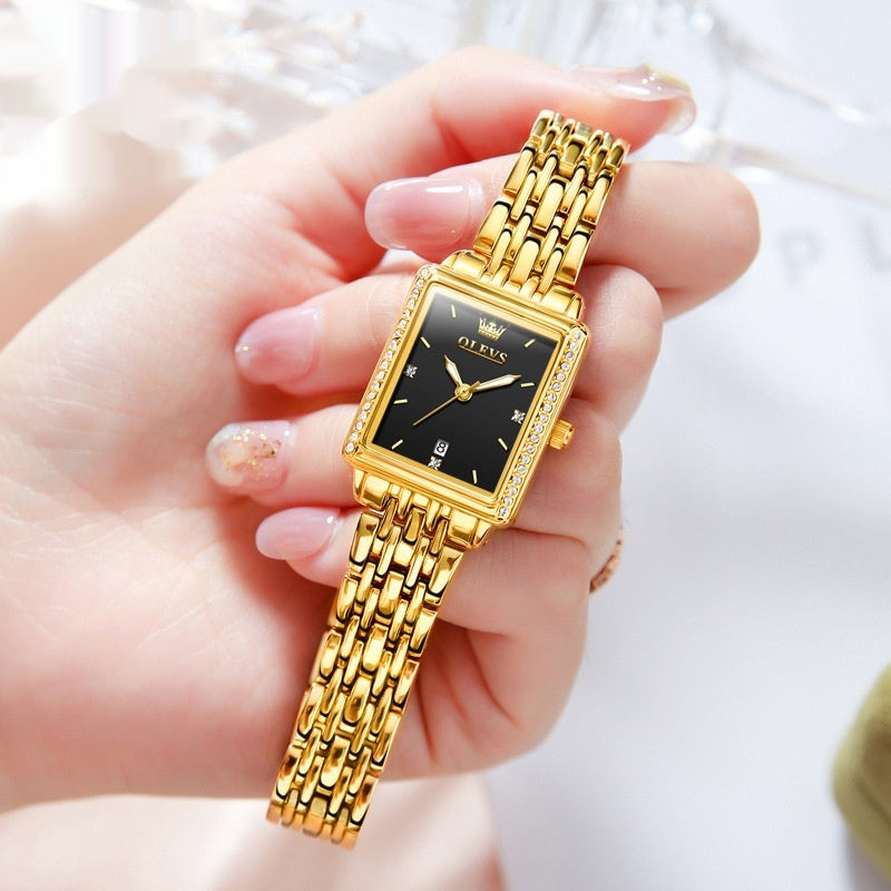 Women's Simple Square Fashion Quartz Watch – Versatile & Stylish