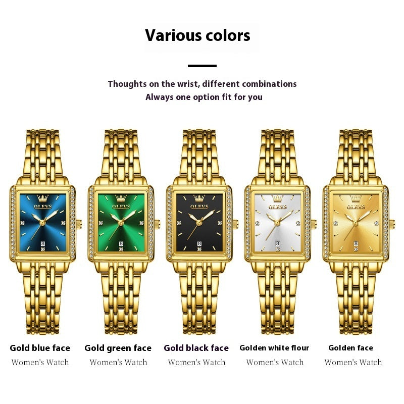 Women's Simple Square Fashion Quartz Watch – Versatile & Stylish