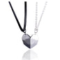 Minimalist Magnetic Heart Pendant Necklace – Matching Couples' Friendship Jewelry