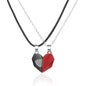 Minimalist Magnetic Heart Pendant Necklace – Matching Couples' Friendship Jewelry