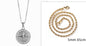 Stainless Steel Compass Pendant Necklace – Circular & Stylish